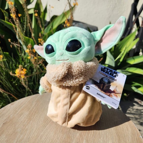 NEW Mattel Star Wars Grogu Plush 8" Mandalorian Disney Toy Baby Yoda Plushie - Picture 8 of 14